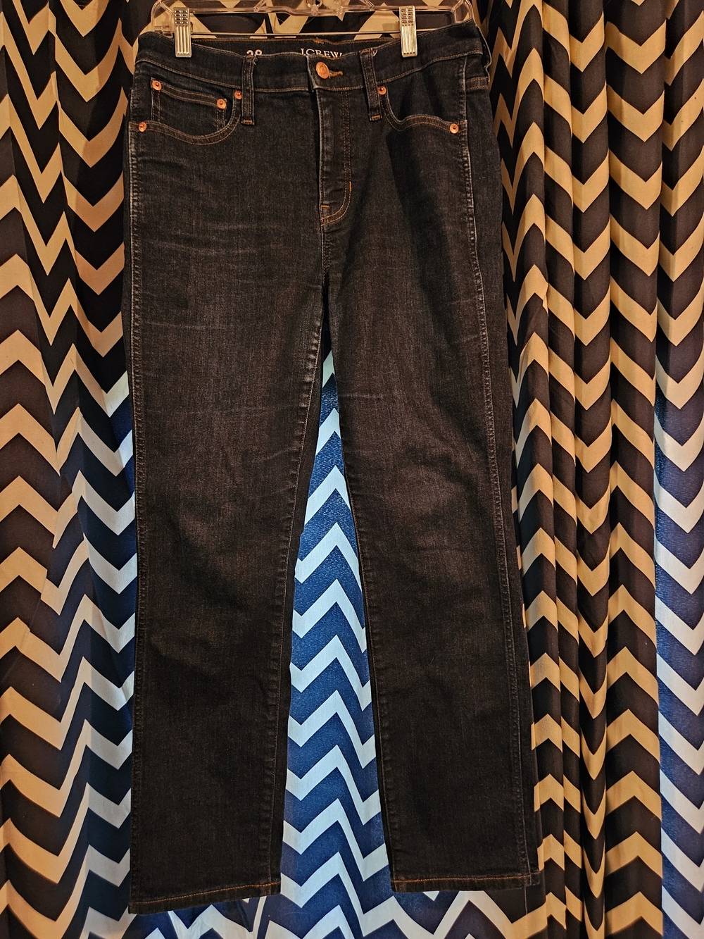 J. Crew Womens's Straight Jeans in Dark Indigo Size 28